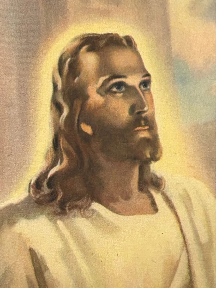 Vintage 1948 Warner Sallman Lithograph image indicator(3)