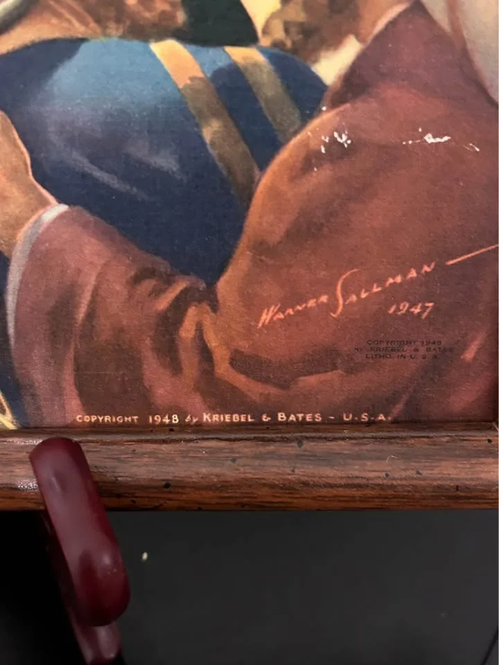 Vintage 1948 Warner Sallman Lithograph image indicator(7)