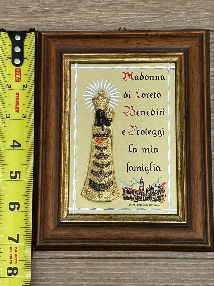 Vintage Italian Madonna di Loreto Plaque image indicator(5)