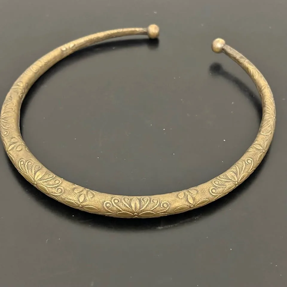 Vintage Kutch Tribal Brass Torque