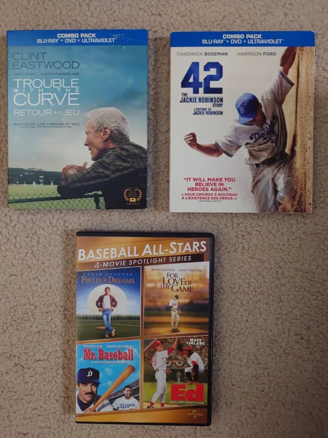 Baseball Movies Collection (Blu Ray + DVD, Gift)