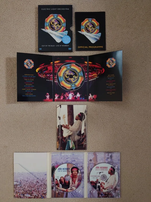 Classic Rock Blu Ray + DVD's (Hendrix, etc.) image indicator(4)