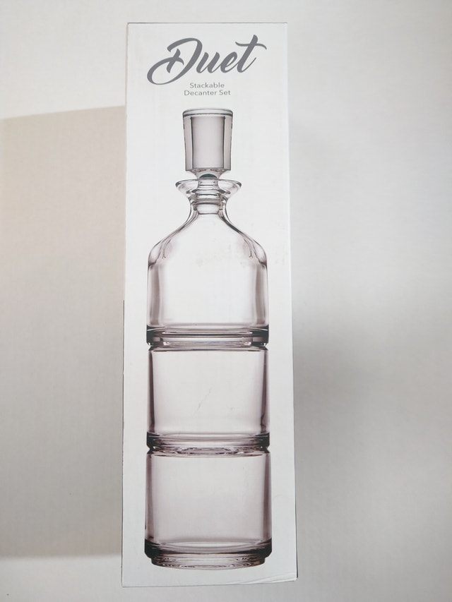 Godinger Crystal Stackable Decanter Set (BNIB, Giftable) - photo 2