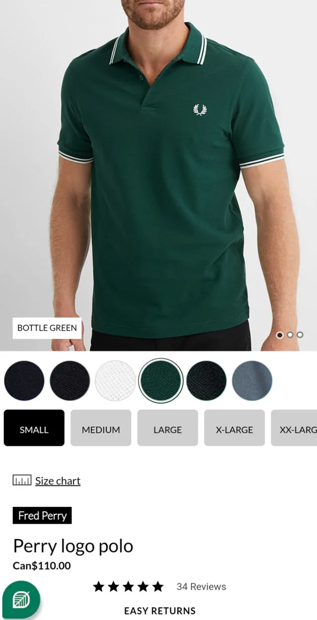Fred Perry Logo Polo Shirt (Bottle Green) (Muscle Fit, Small) image indicator(2)