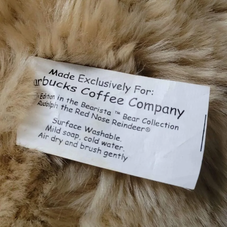 2003 Starbucks Bearista Rudolph Reindeer Plush image indicator(5)