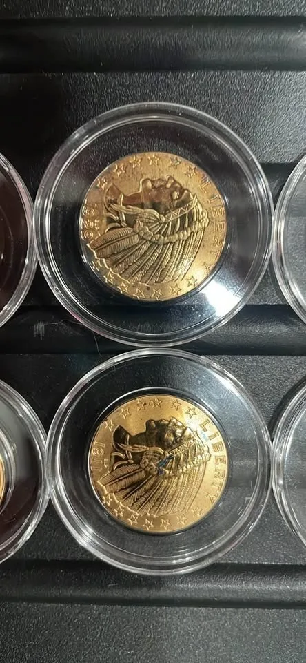 (6) Commemorative Copy of  Gold C O I N S image indicator(3)