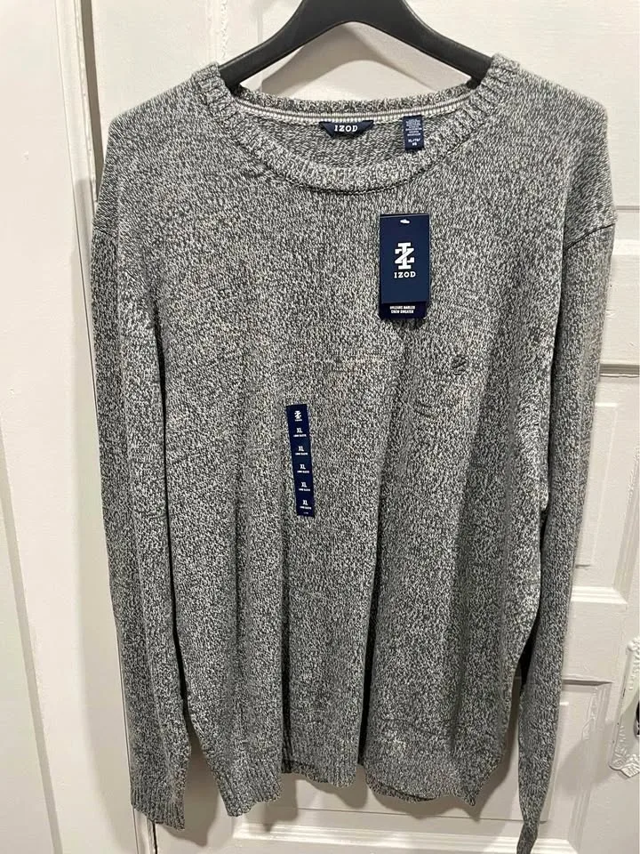 Izod Sweater - Brand New With Tags -Gray ($20 OBO) - Men’s XL