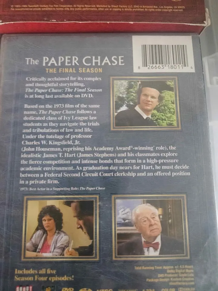 The Paper Chase Tv Series DVD S1 to S4 image indicator(4)