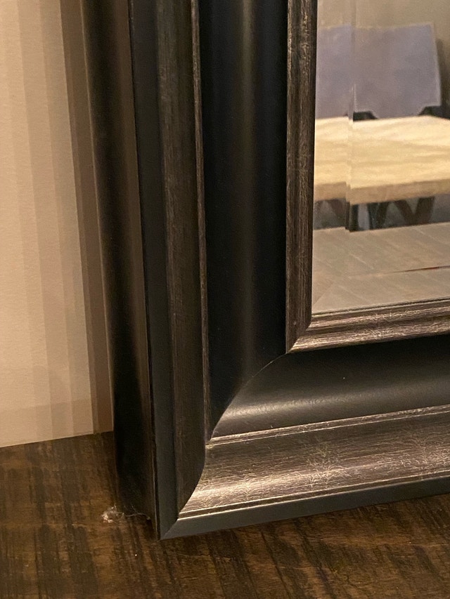 Two large Wood and Beveled Mirrors - photo 2