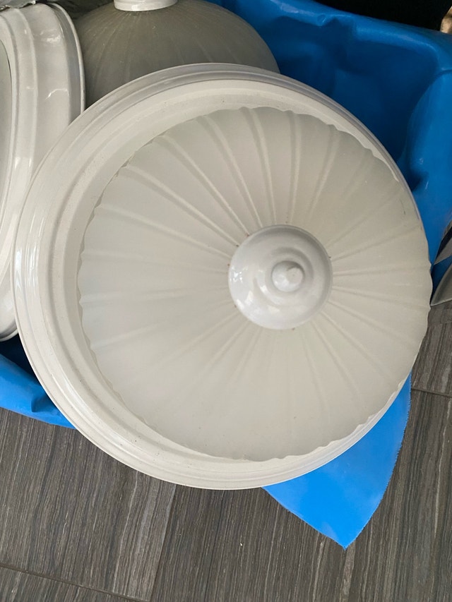 Flush mount ceiling light fixture - 5 available - each $14