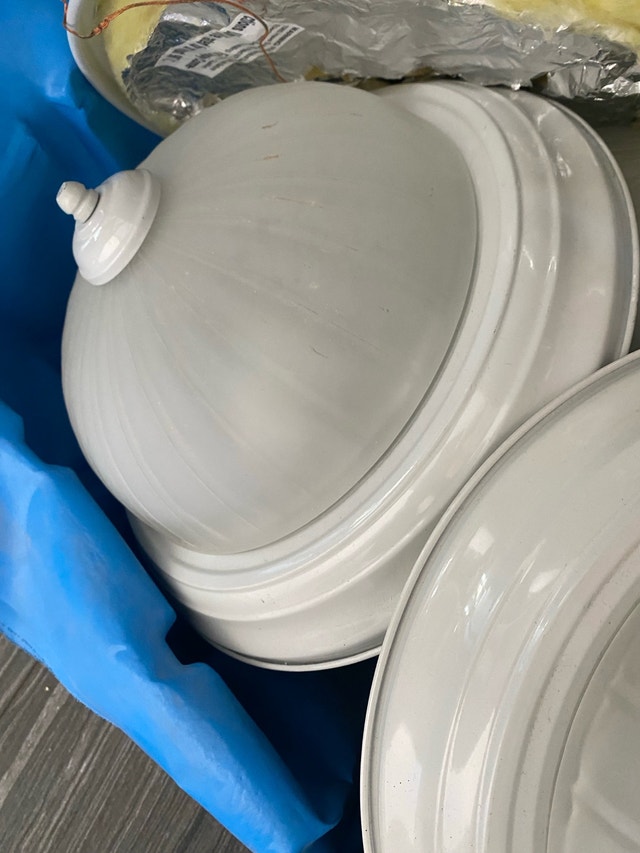 Flush mount ceiling light fixture - 5 available - each $14 - photo 2