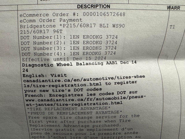 Winter tires Bridgestone Blizzak WS90 215/60R17 96T - photo 2