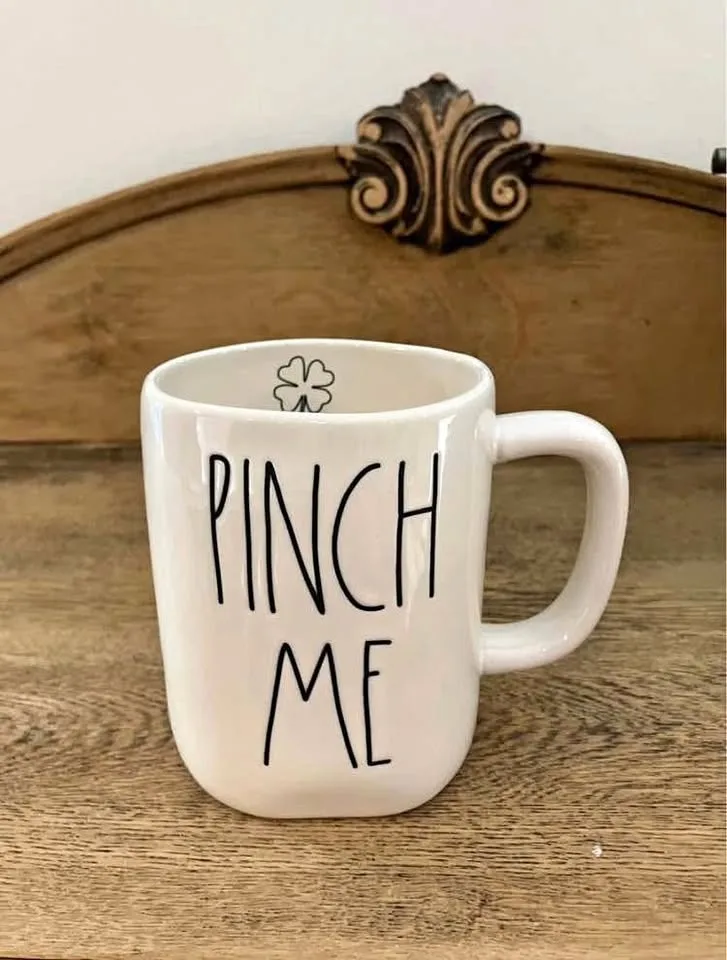 Rae Dunn St Patrick's Day Pinch Me Mug