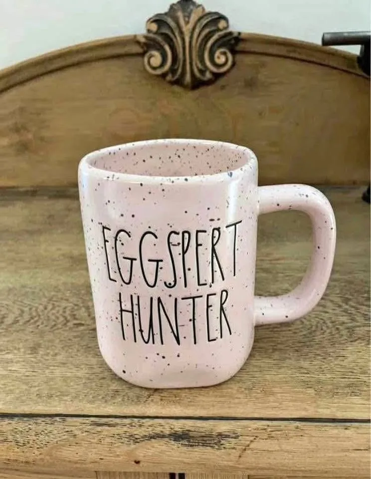 Rae Dunn Easter Eggspert Hunter Speckled Mug