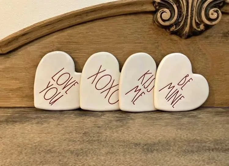 Rae Dunn Valentines Day Coasters