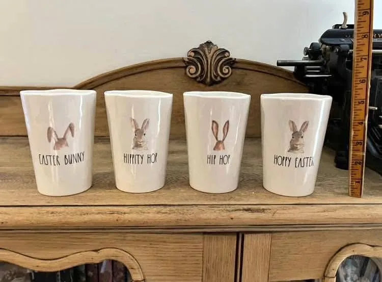 Rae Dunn Easter Melamine Cup Set