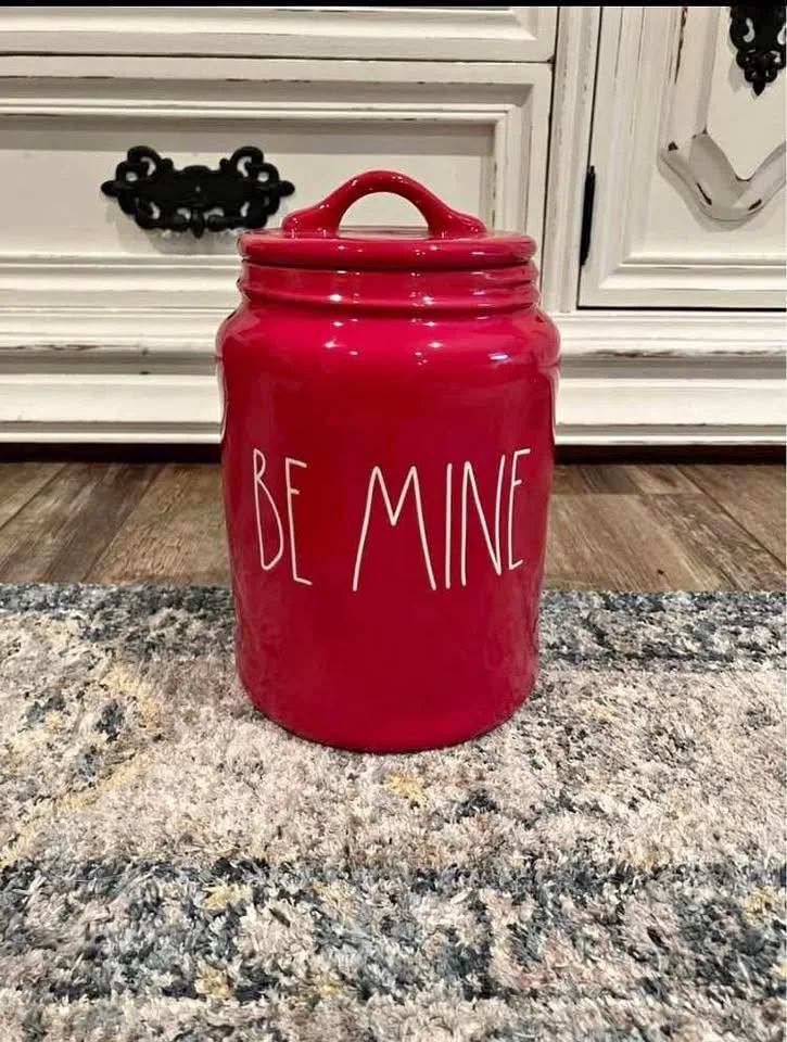 Rae Dunn Valentines Day Canister Be Mine