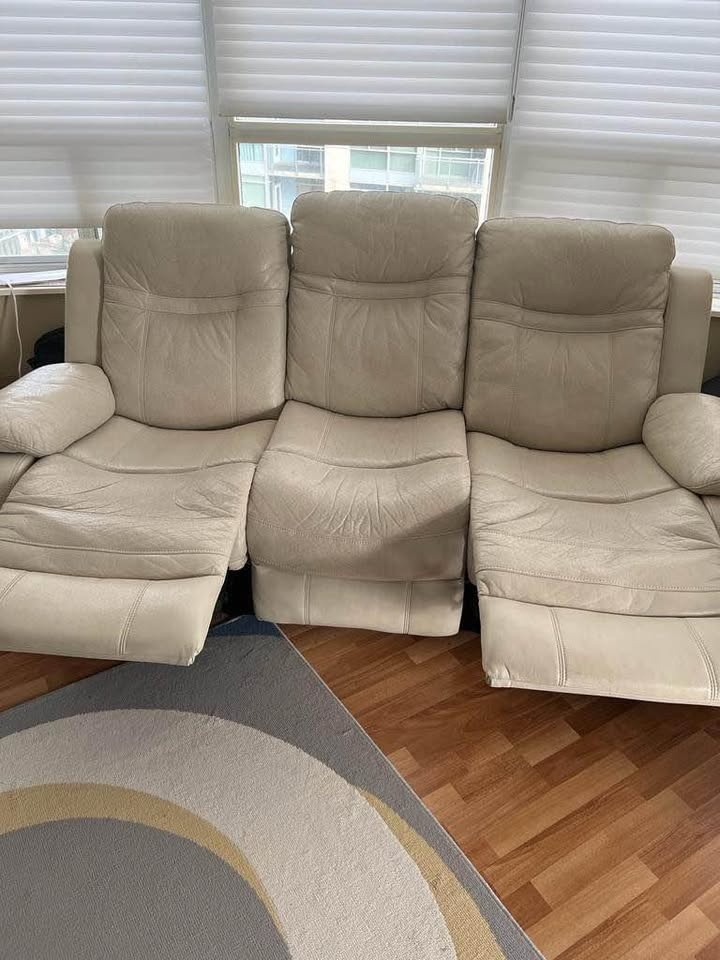 Leather Couch Set (Recliner) - NEED GONE ASAP - photo 3