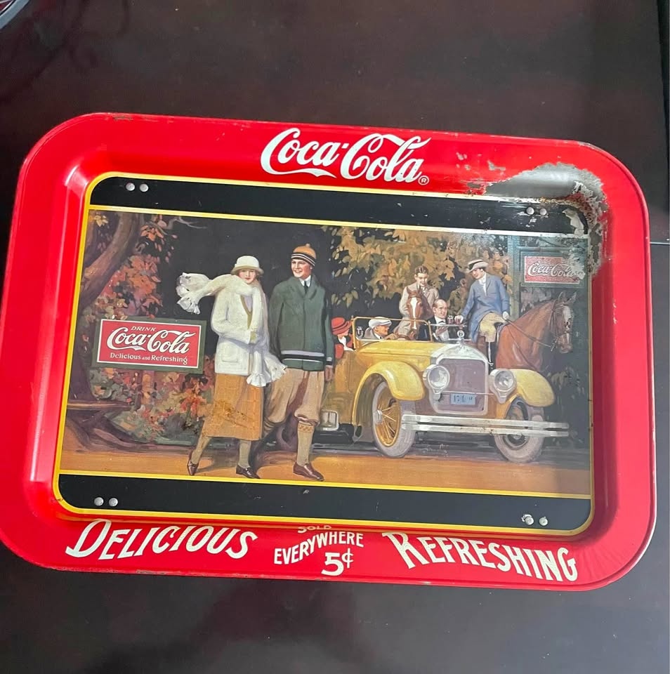 1987 cokacola traywith stand