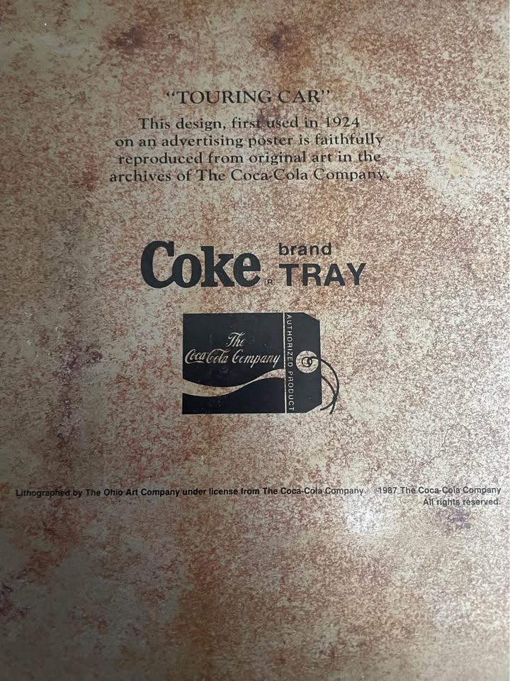 1987 cokacola traywith stand - photo 4