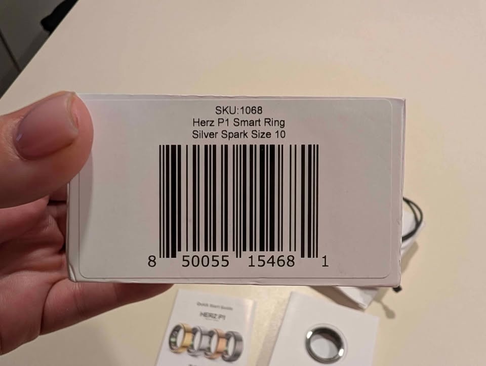 Herz P1 Smart Ring - Silver Size 10 - photo 2