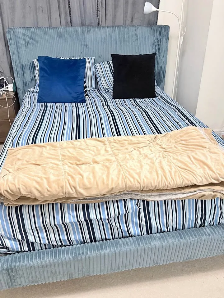 Queen Bed with Mattress for Sale