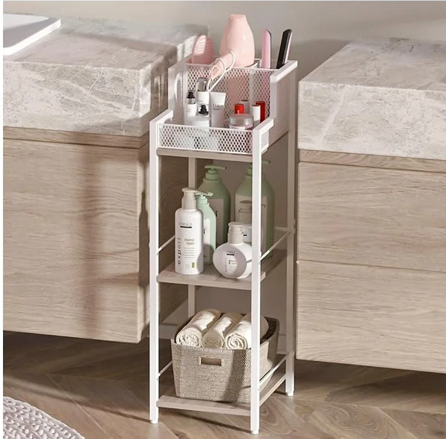 Hair Tool Organizer Bathroom Storage Shelf 3-Tier