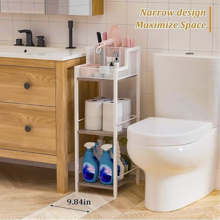Hair Tool Organizer Bathroom Storage Shelf 3-Tier - photo 4