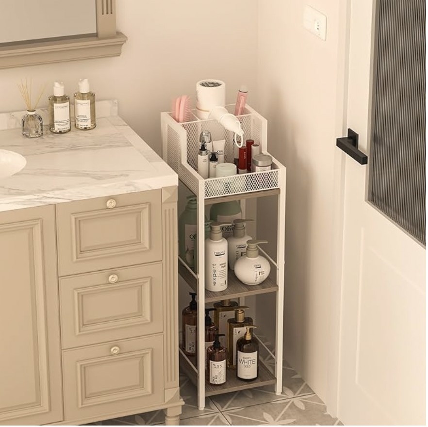 Hair Tool Organizer Bathroom Storage Shelf 3-Tier - photo 5