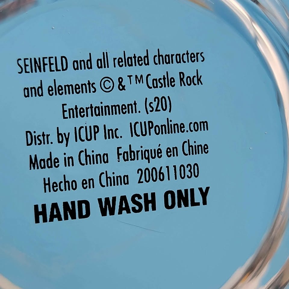 🥳VGC🤩 Seinfeld (2006) "FESTIVUS" Stemless WINE GLASSES - photo 3