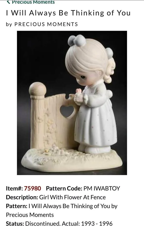 Precious Moments I will Always be Thinking of You