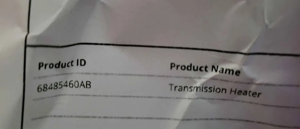 2017 dodge durango Braket and transmission heater image indicator(4)