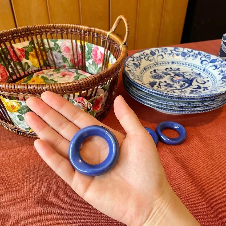 Vintage🧅Blue Onion Pattern Ceramic Dinnerware Set (5pcs) image indicator(7)