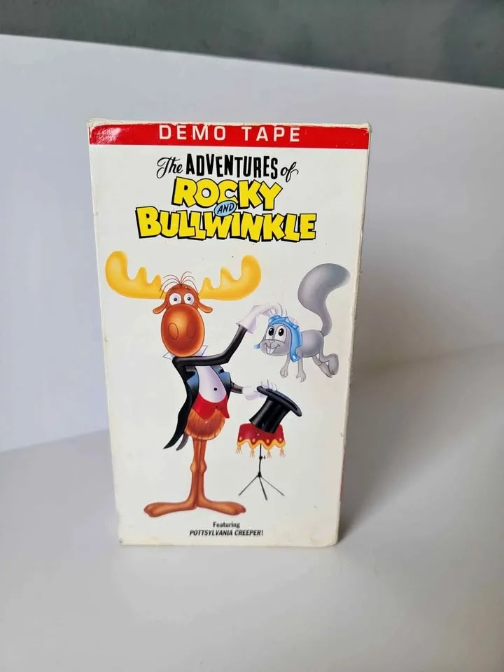 RARE DEMO Adventures of Rocky & Bullwinkle VHS Pottsylvania