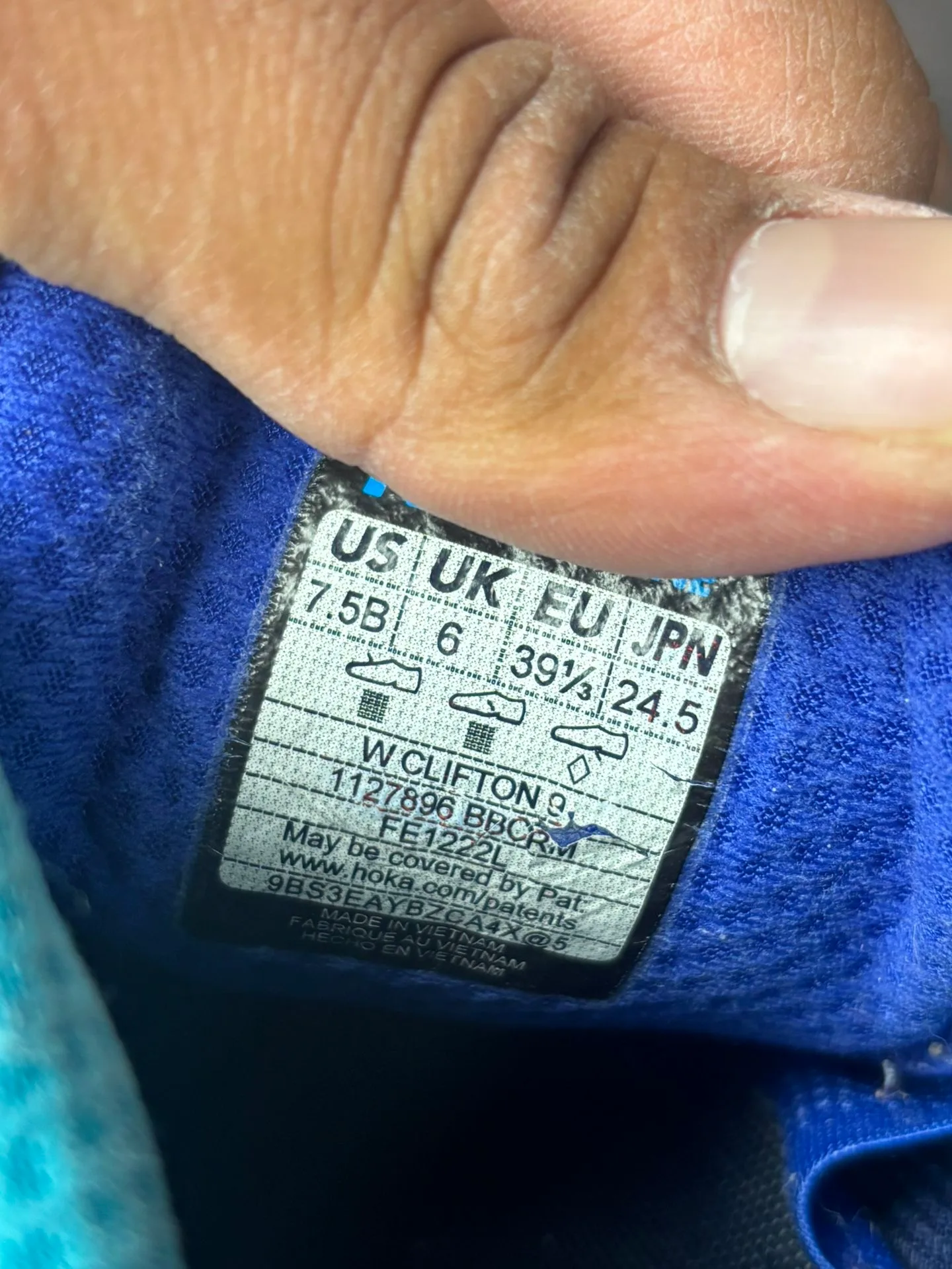 Hoka One One Clifton 9 Bellwheather Blue image indicator(6)