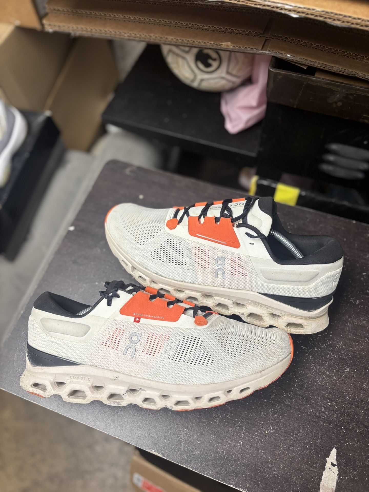 On Cloudstratus 3 Undyed White Sand Orange