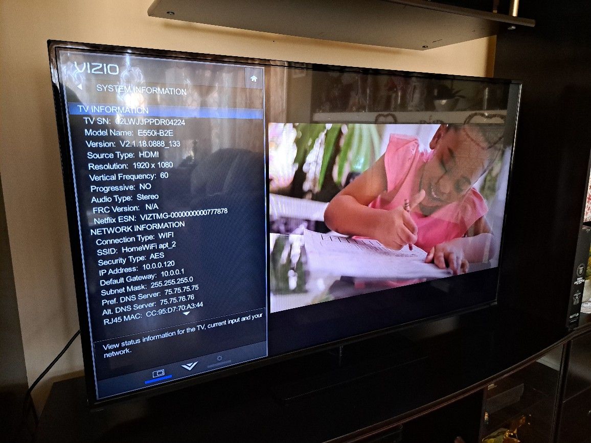 Vizio 55 Inch TV - photo 2