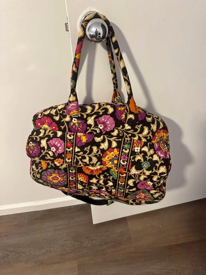 Vera Bradley Quilted Floral Duffel Bag