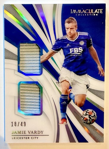 2021 Immaculate Jamie Vardy Dual Patches #18/49