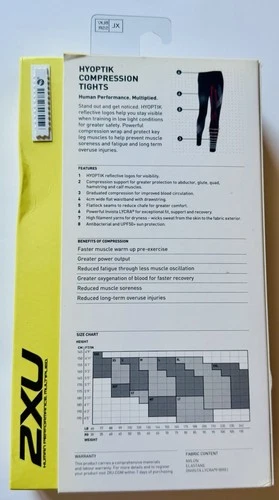 Women’s 2XU Full Length Hypotik Compression Tights XL Black - photo 2