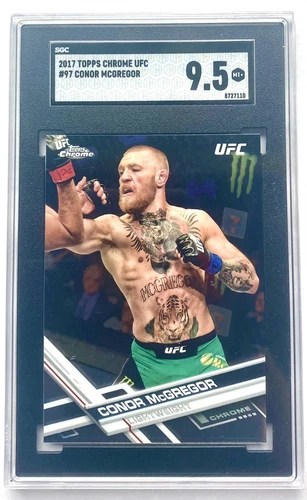 Conor McGregor #97 2017 Topps Chrome UFC SGC 9.5 MINT+
