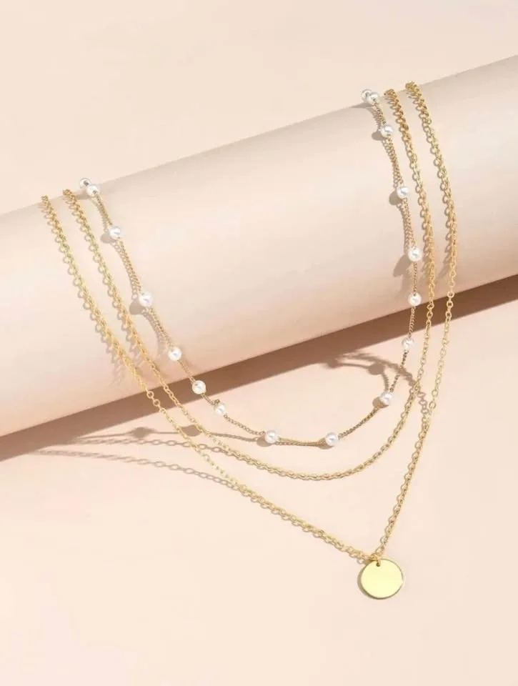 Pearl Beaded Necklace set image indicator(2)