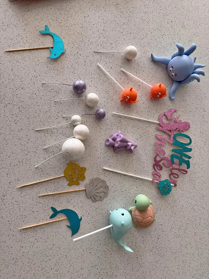 Under the sea cake toppers