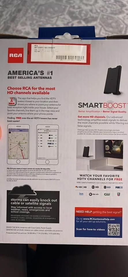 Free HDTV 45 mile range Lots of free channels image indicator(2)