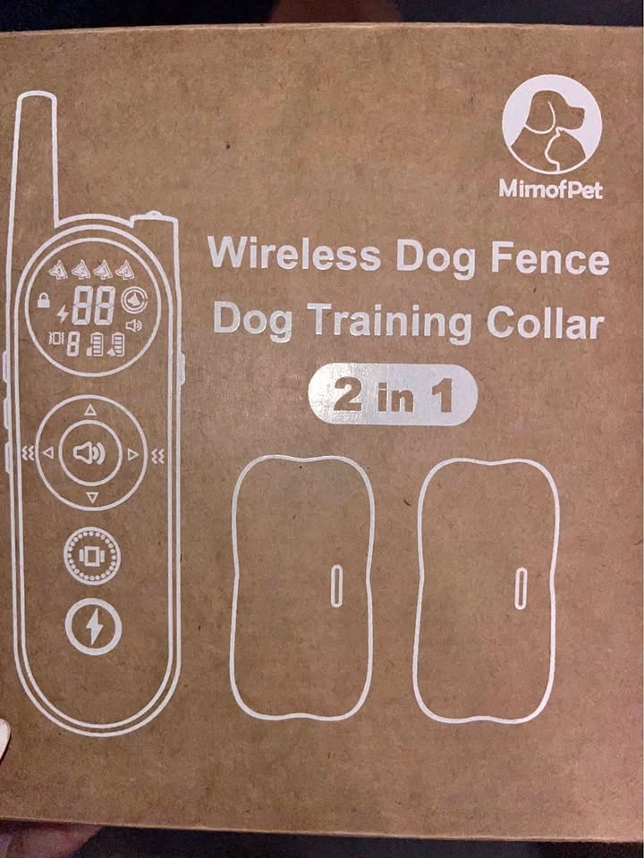 Mimofpet wireless dog fence/ dog training collar two dogs