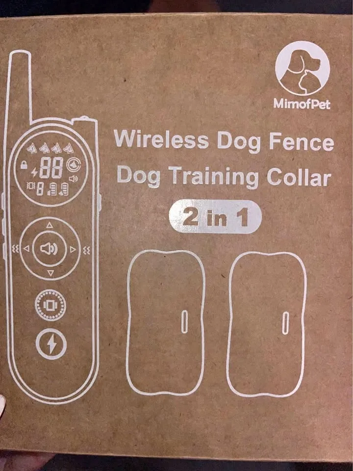 Mimofpet wireless dog fence/ dog training collar two dogs