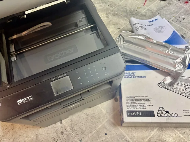 Printer + 3NEW DR-630 Drum Units Sealed! image indicator(3)