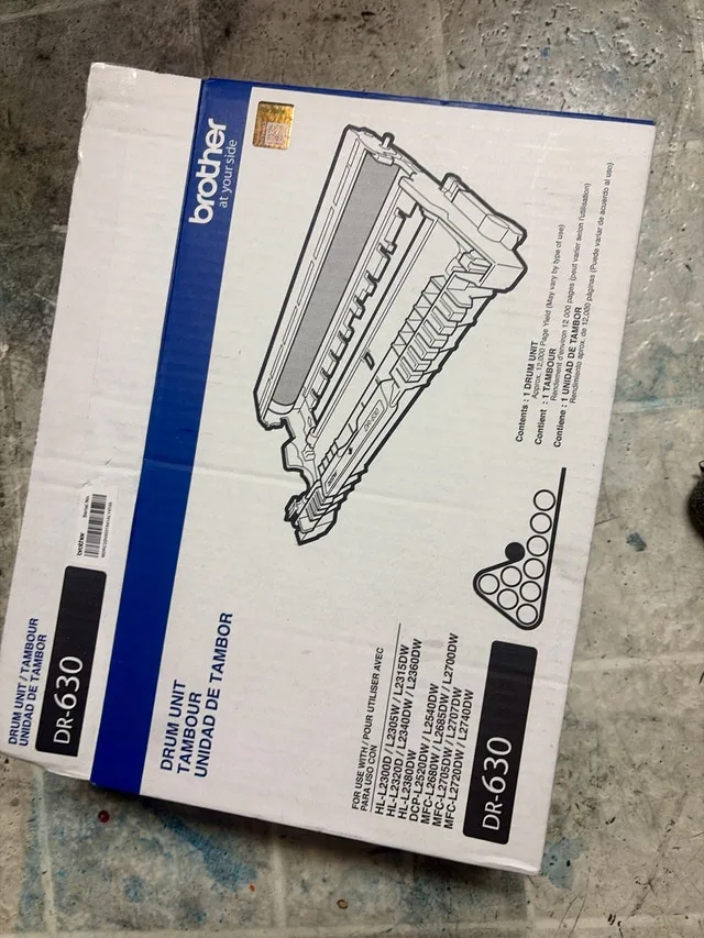 Printer + 3NEW DR-630 Drum Units Sealed! image indicator(5)