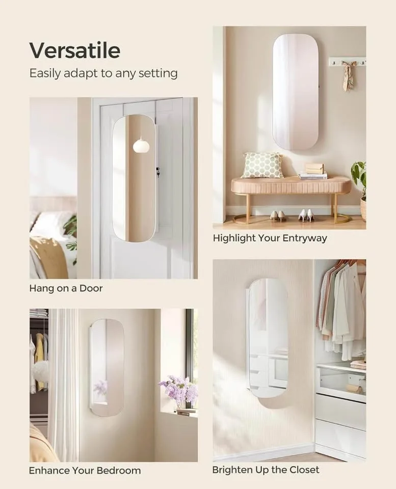 🎁 Perfect Gift! SONGMICS LED Jewelry Organizer image indicator(4)