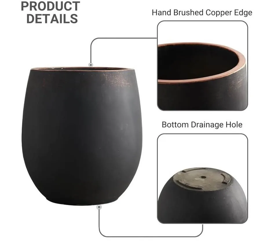 🌿 Wallowa 3-Piece Concrete Planter Set – Brand New image indicator(4)